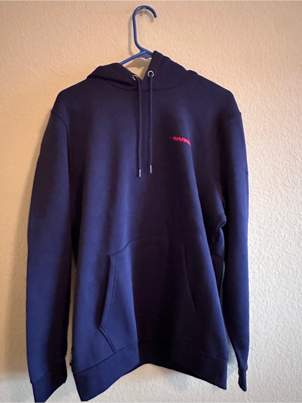 Under Armour Navy Hooded Pullover with Small Red Logo